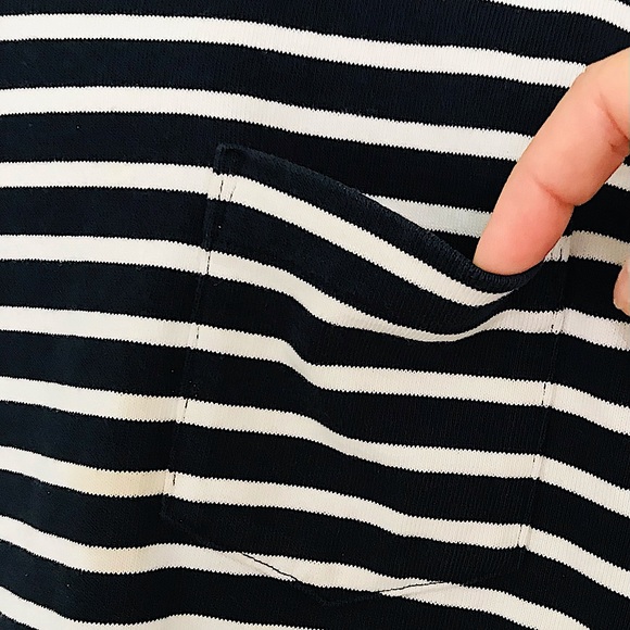 Sacai Dixie Stripe Tee with Side Zippers - Picture 5 of 12